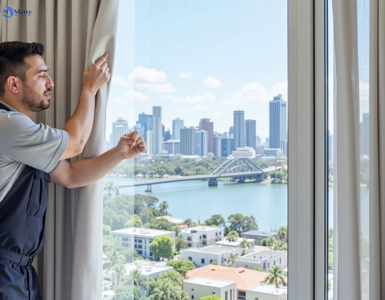 Professional curtain steam cleaning service lindfield-nsw QLD by Matty Curtain Cleaning